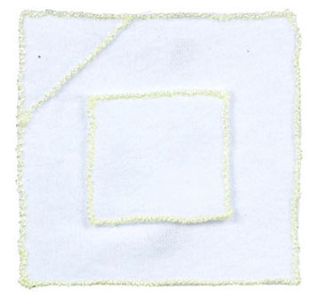 Dollhouse Miniature Baby Blanket/Yellow